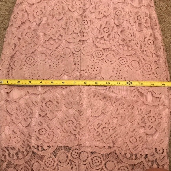 Pink Lace off shoulder Dress - Picture 8 of 10